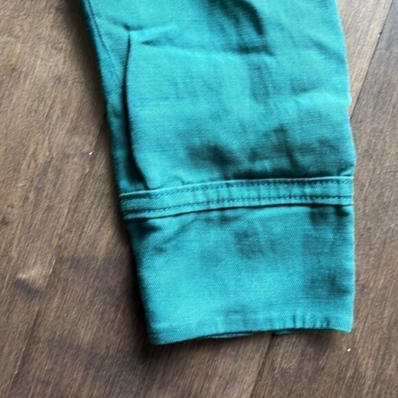 Green White House Black Market Waist Length denim Jacketsize - Picture 5 of 5